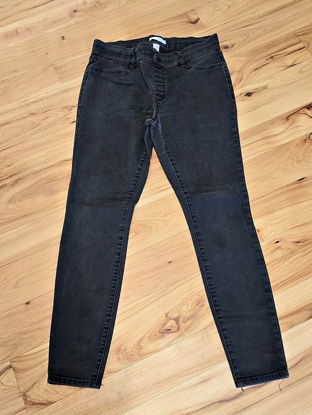 LC Lauren Conrad High Rise Skinny Jeans Black Waist 10